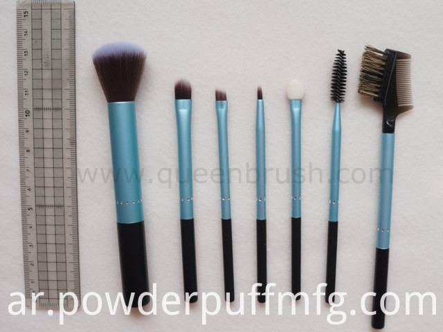 Metal Handle 7PCS Cosmetic Brushes for Make-up Cosmetics